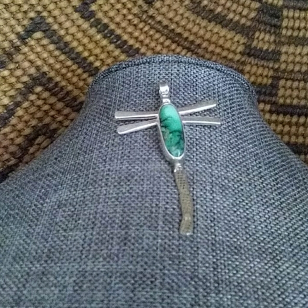 Fabulous Native American Navajo Dragonfly Pendant
